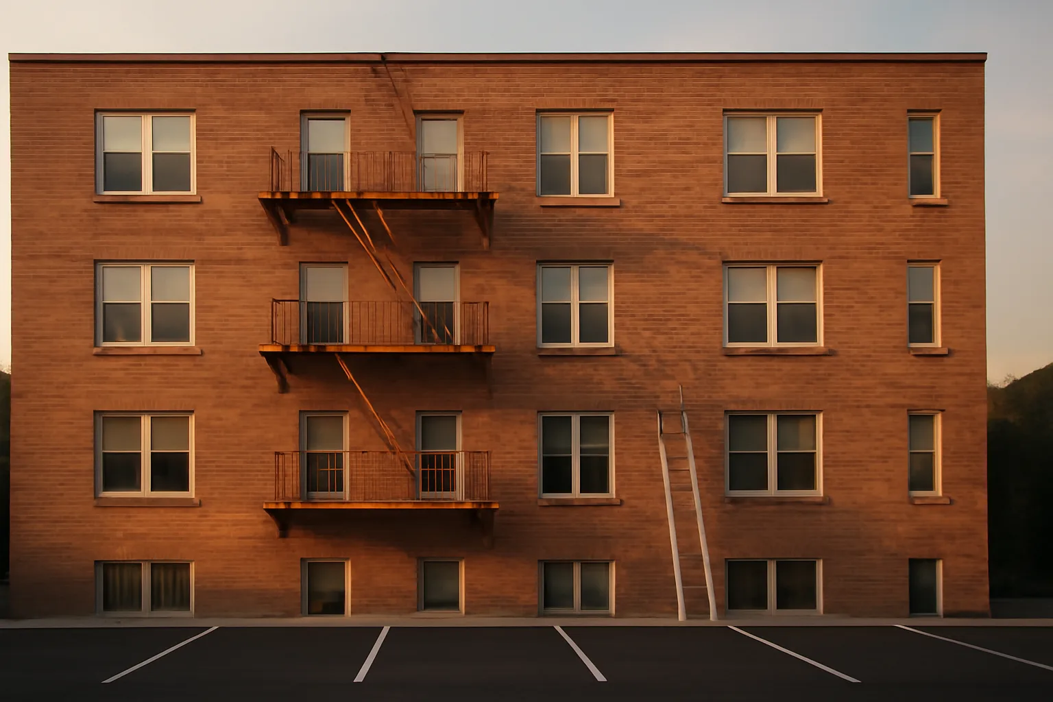 Mid-rise New Jersey condo building exterior illustrating condo reserve law compliance