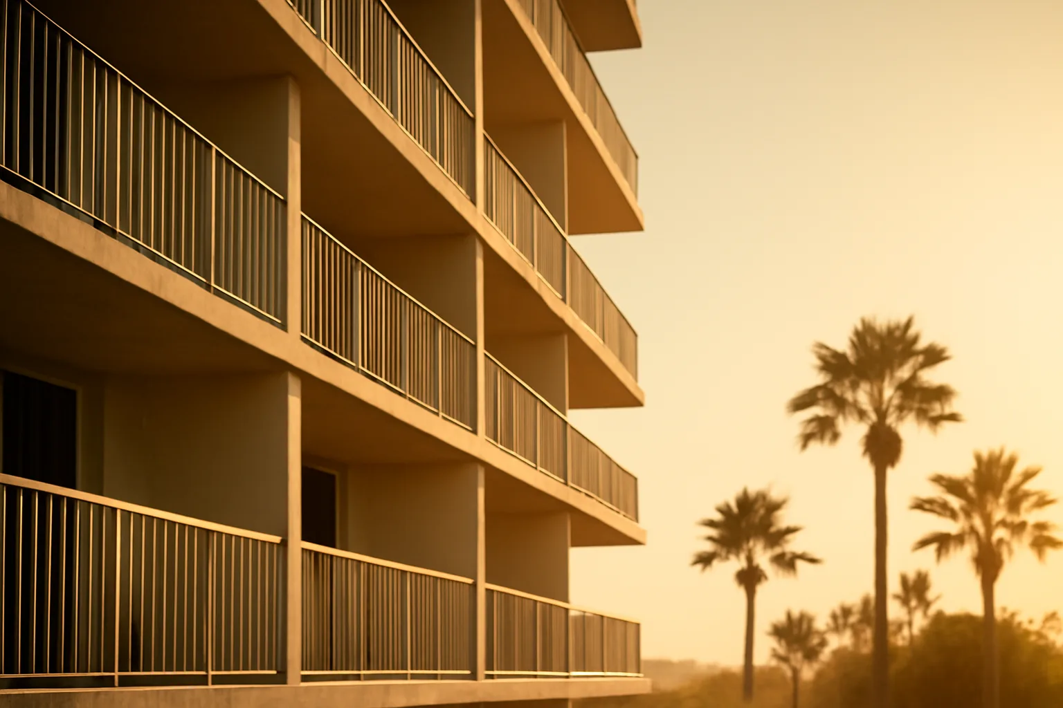 Florida condominium balcony structure showing components tracked in reserve study